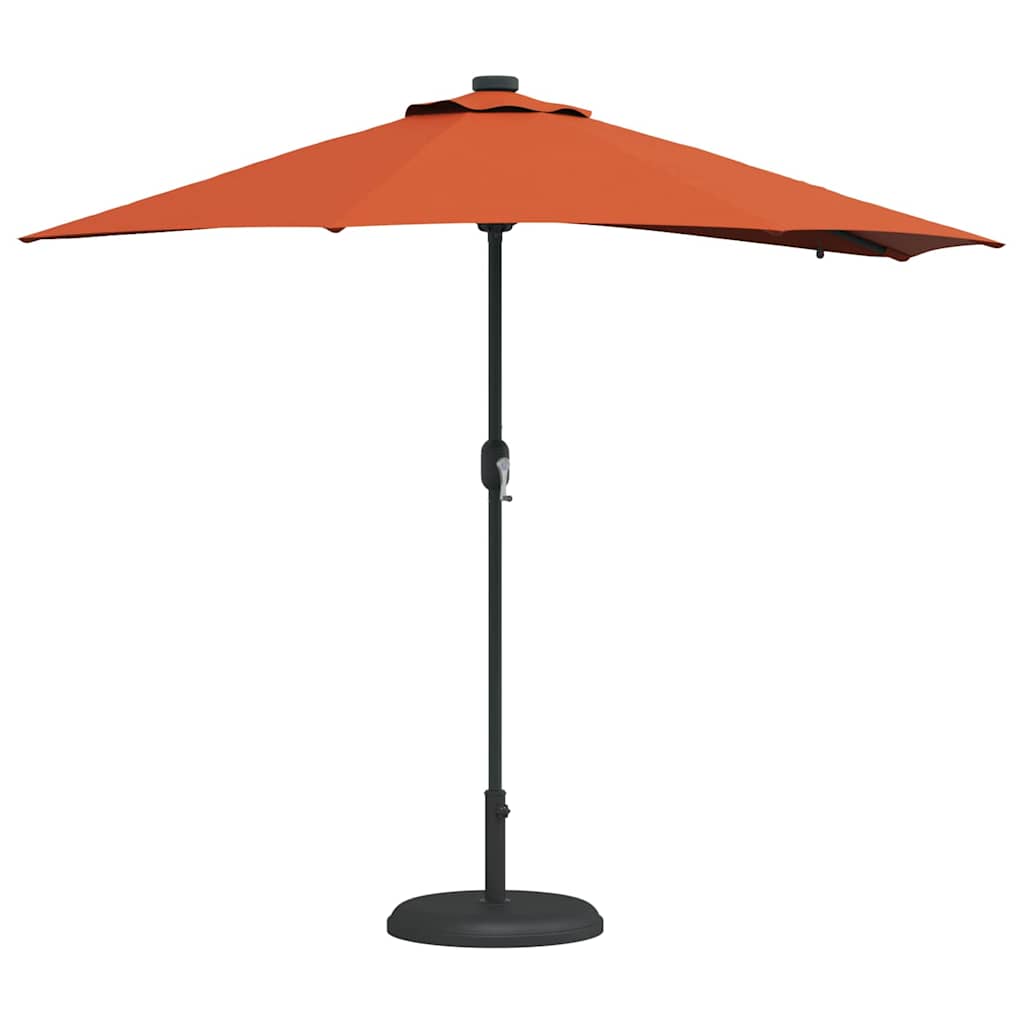 Gartenparasol Terrakotta 294 x 150 x 223 cm Stoff