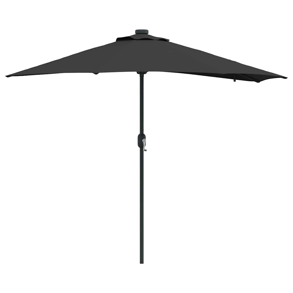 Gartenparasol Schwarz 294 x 150 x 223 cm Stoff