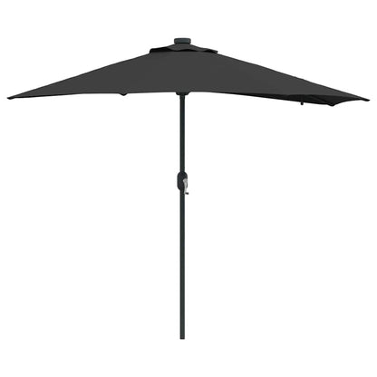 Gartenparasol Schwarz 294 x 150 x 223 cm Stoff