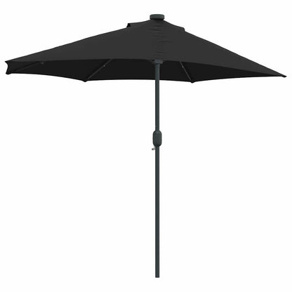 Gartenparasol Schwarz 294 x 150 x 223 cm Stoff