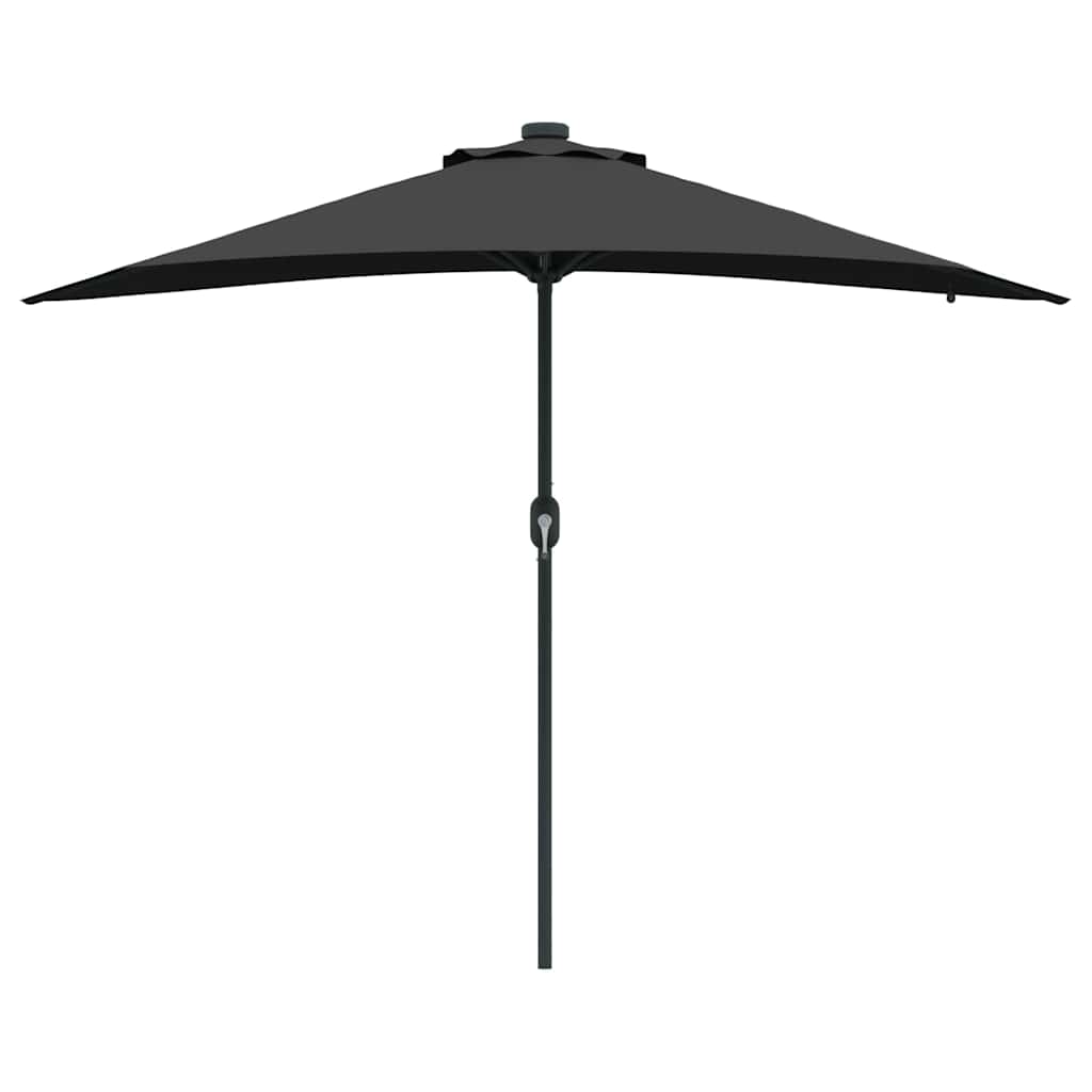Gartenparasol Schwarz 294 x 150 x 223 cm Stoff