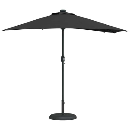 Gartenparasol Schwarz 294 x 150 x 223 cm Stoff