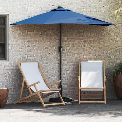Gartenparasol Blau 294 x 150 x 223 cm Stoff