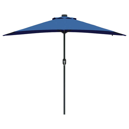 Gartenparasol Blau 294 x 150 x 223 cm Stoff