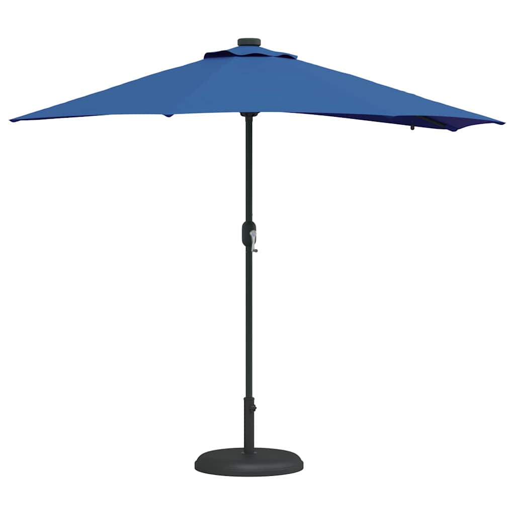 Gartenparasol Blau 294 x 150 x 223 cm Stoff