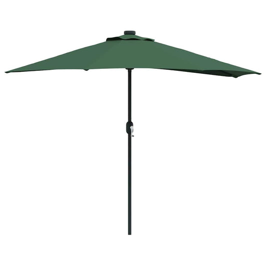 Garten-Sonnenschirm Halbe Grün 294 x 150 x 224 cm Stoff