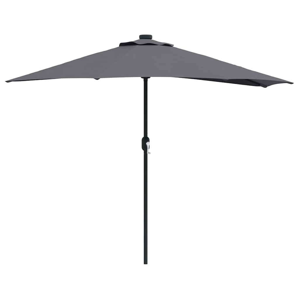 Gartenparasol Anthrazit 294 x 150 x 224 cm Stoff