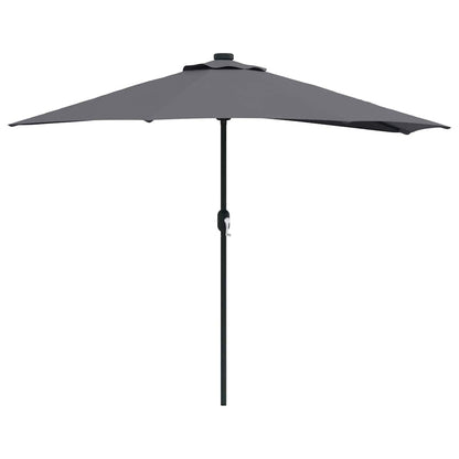Gartenparasol Anthrazit 294 x 150 x 224 cm Stoff