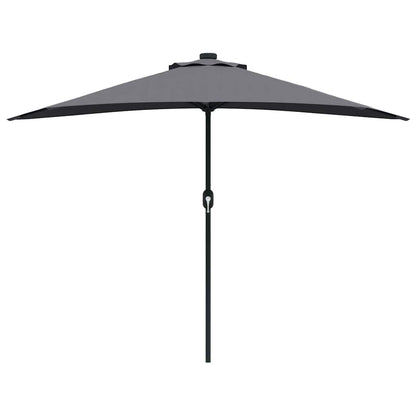Gartenparasol Anthrazit 294 x 150 x 224 cm Stoff