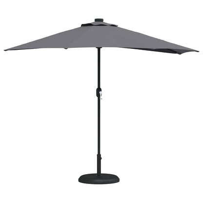 Gartenparasol Anthrazit 294 x 150 x 224 cm Stoff