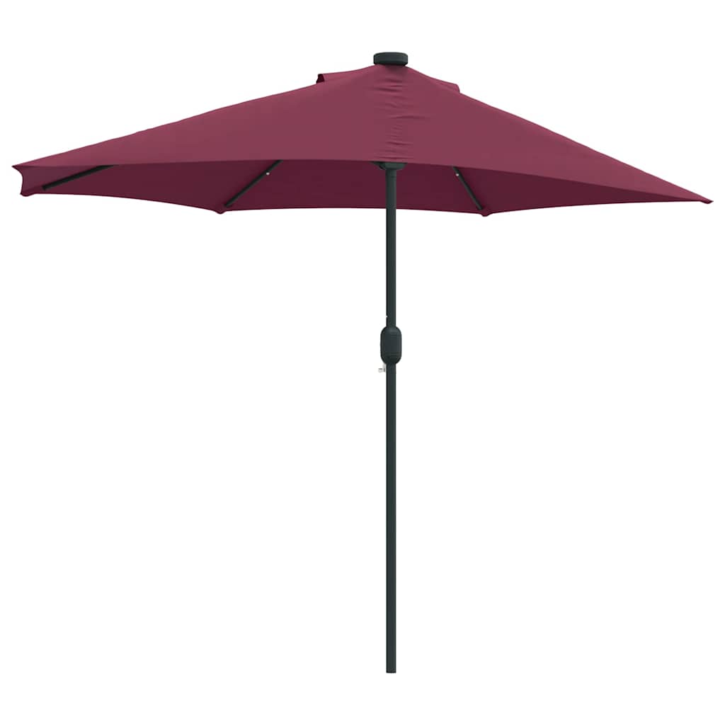 Gartenparasol Bordeauxrot 294 x 150 x 224 cm Stoff