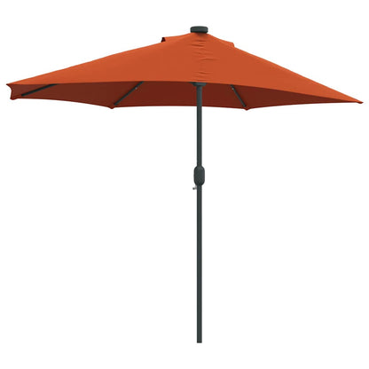 Gartenparasol Terrakotta 294 x 150 x 224 cm Stoff