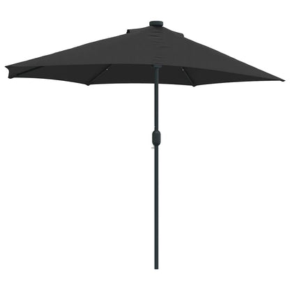Gartenparasol Schwarz 294 x 150 x 224 cm Stoff