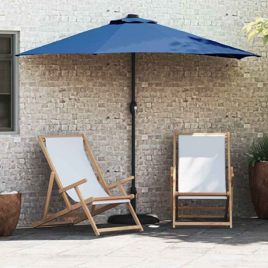 Gartenparasol Azurblau 294 x 150 x 224 cm Stoff