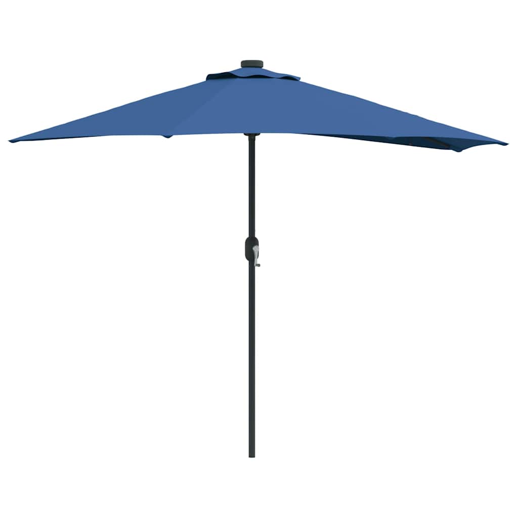 Gartenparasol Azurblau 294 x 150 x 224 cm Stoff