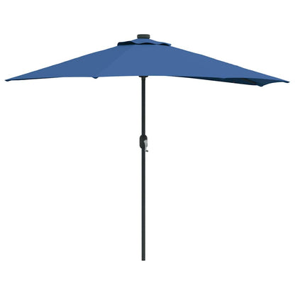 Gartenparasol Azurblau 294 x 150 x 224 cm Stoff