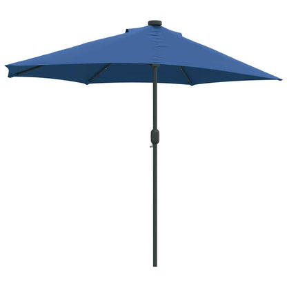 Gartenparasol Azurblau 294 x 150 x 224 cm Stoff
