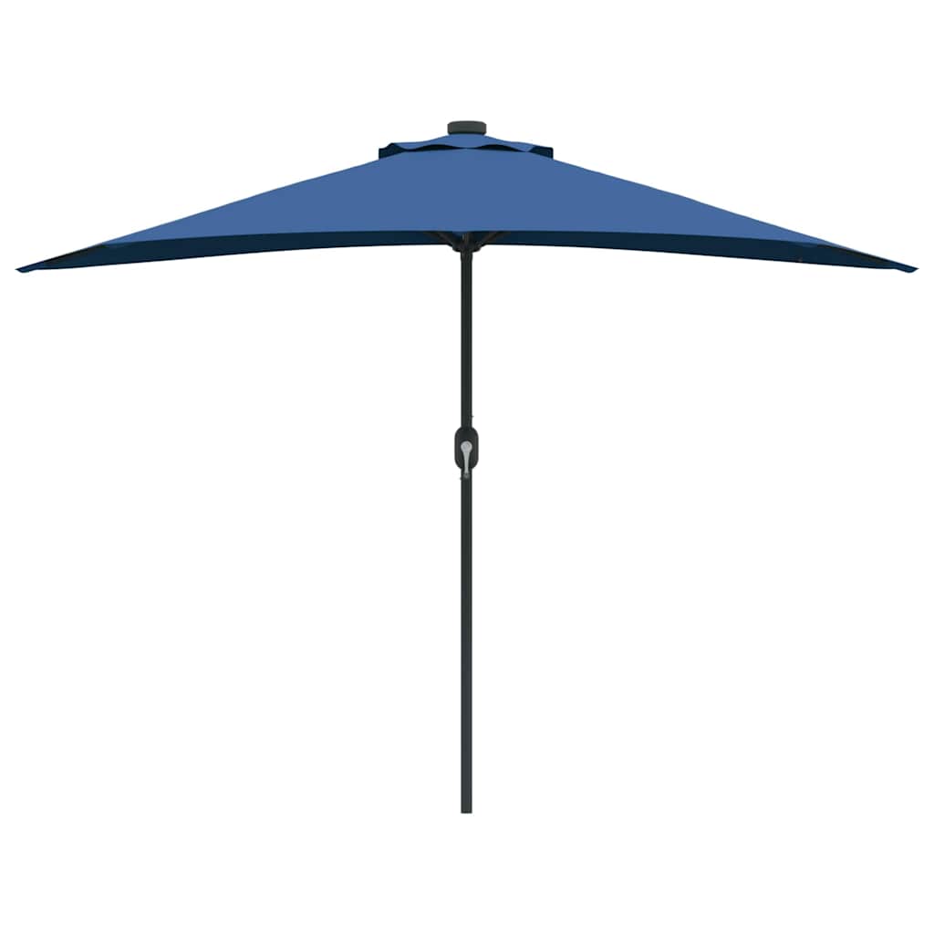 Gartenparasol Azurblau 294 x 150 x 224 cm Stoff