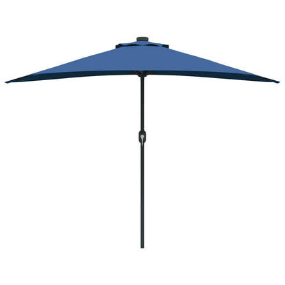 Gartenparasol Azurblau 294 x 150 x 224 cm Stoff