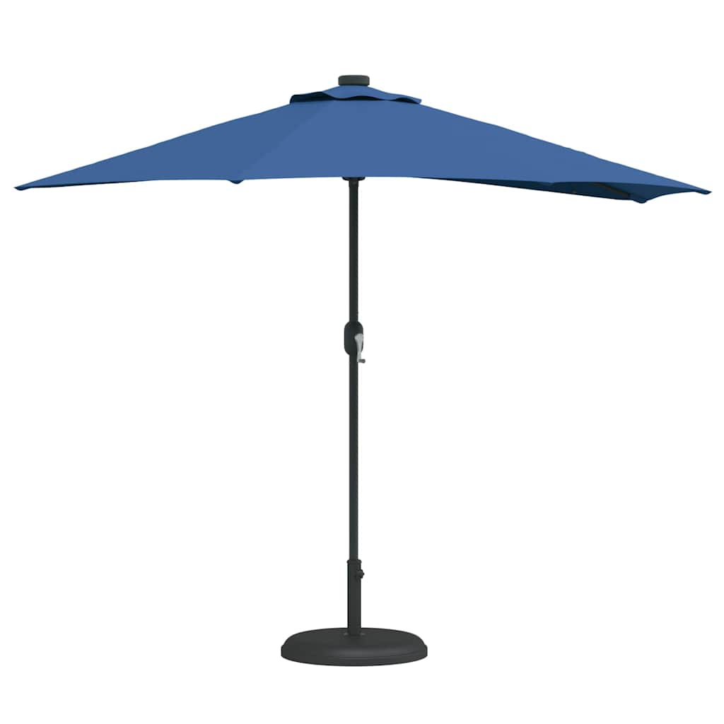 Gartenparasol Azurblau 294 x 150 x 224 cm Stoff