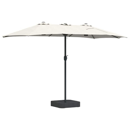 Gartenparasol Sand 385 x 209 x 244 cm Stoff