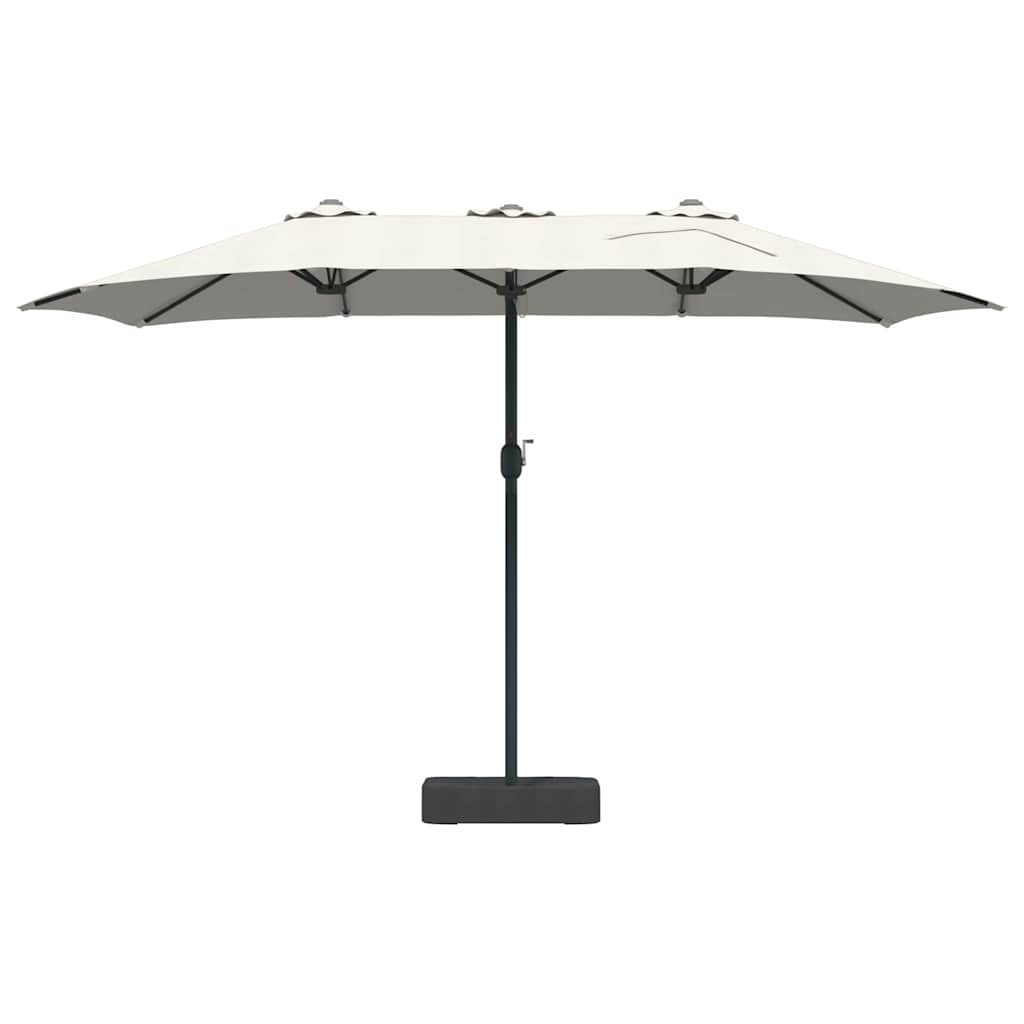 Gartenparasol Sand 385 x 209 x 244 cm Stoff
