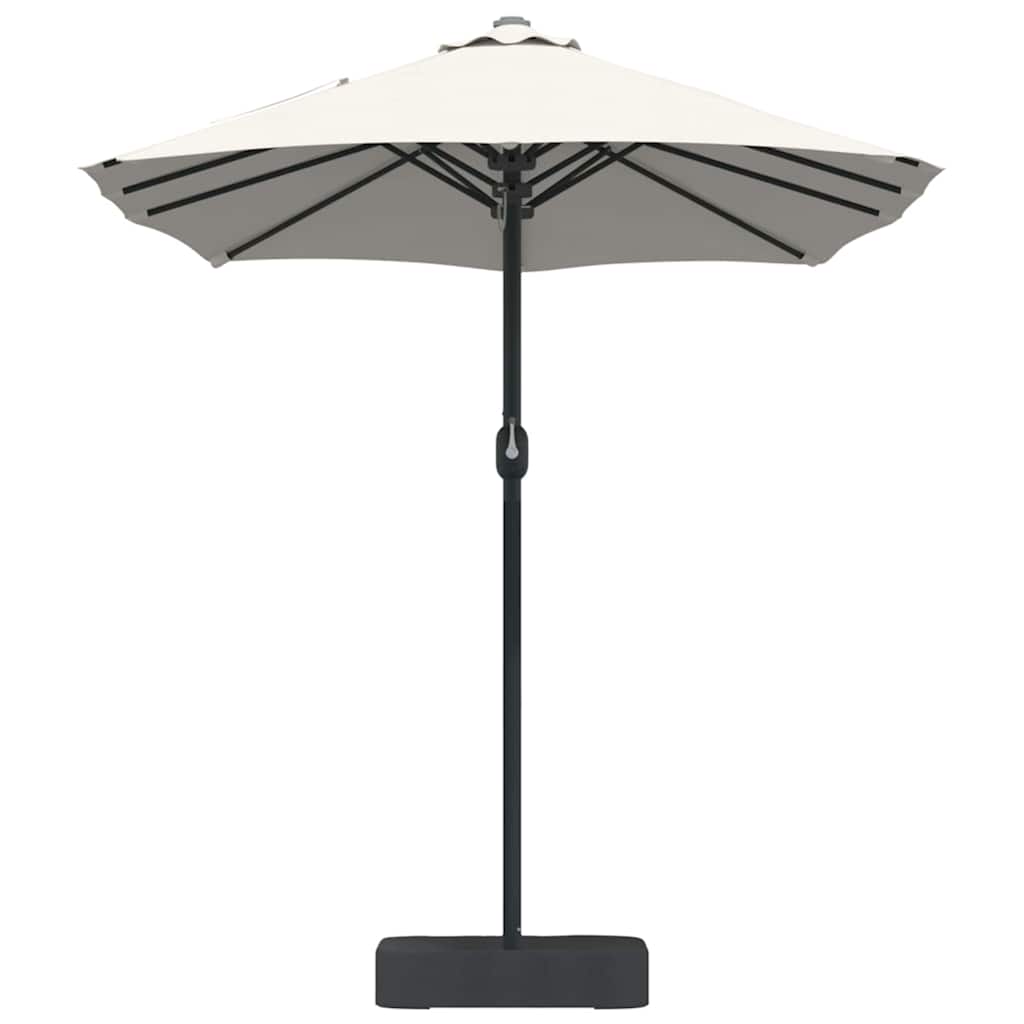 Gartenparasol Sand 385 x 209 x 244 cm Stoff