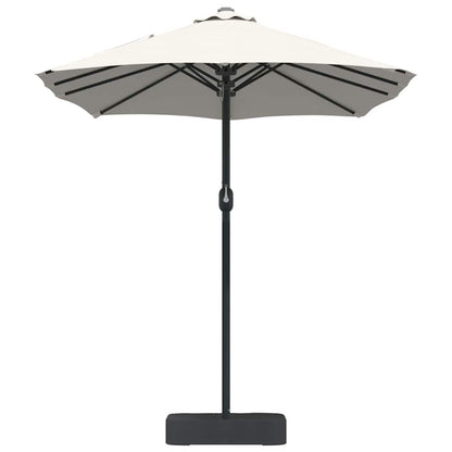 Gartenparasol Sand 385 x 209 x 244 cm Stoff