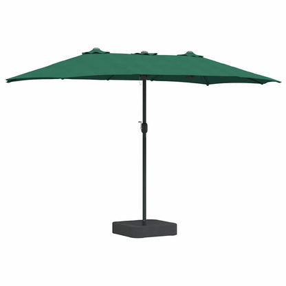 Gartenparasol Grün 385 x 209 x 244 cm Stoff