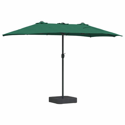 Gartenparasol Grün 385 x 209 x 244 cm Stoff