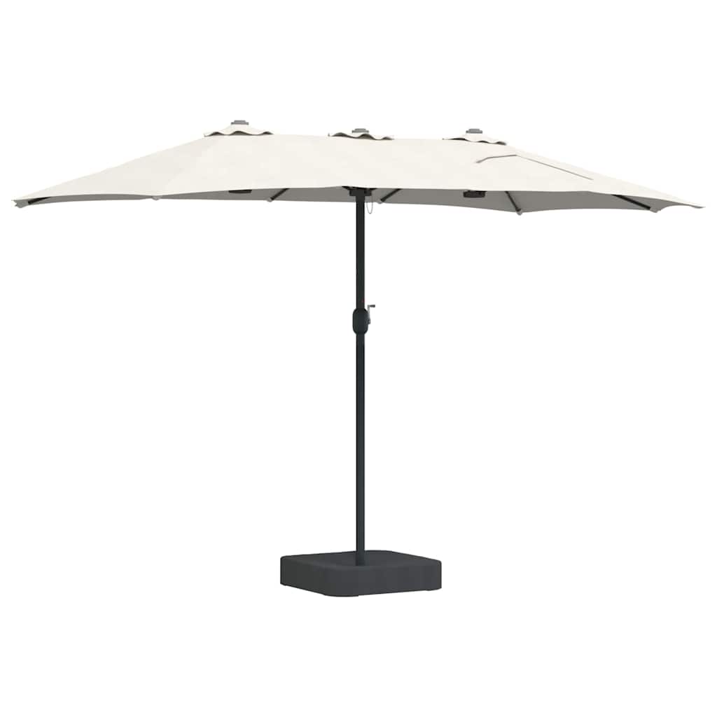 Gartenparasol Sand 385 x 209 x 244 cm Stoff