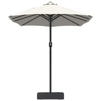 Gartenparasol Sand 385 x 209 x 244 cm Stoff