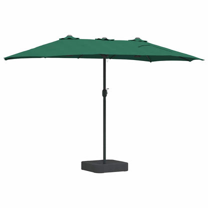 Gartenparasol Grün 385 x 209 x 244 cm Stoff