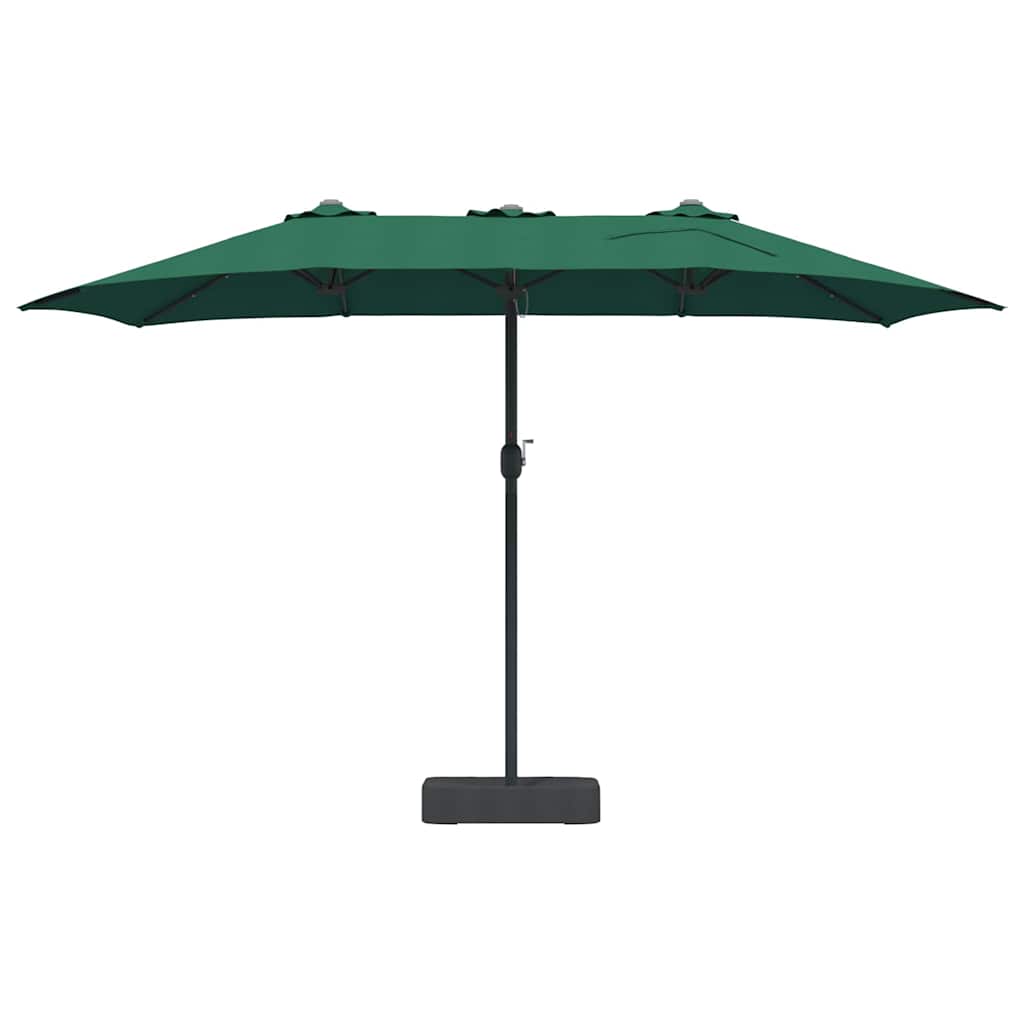 Gartenparasol Grün 385 x 209 x 244 cm Stoff