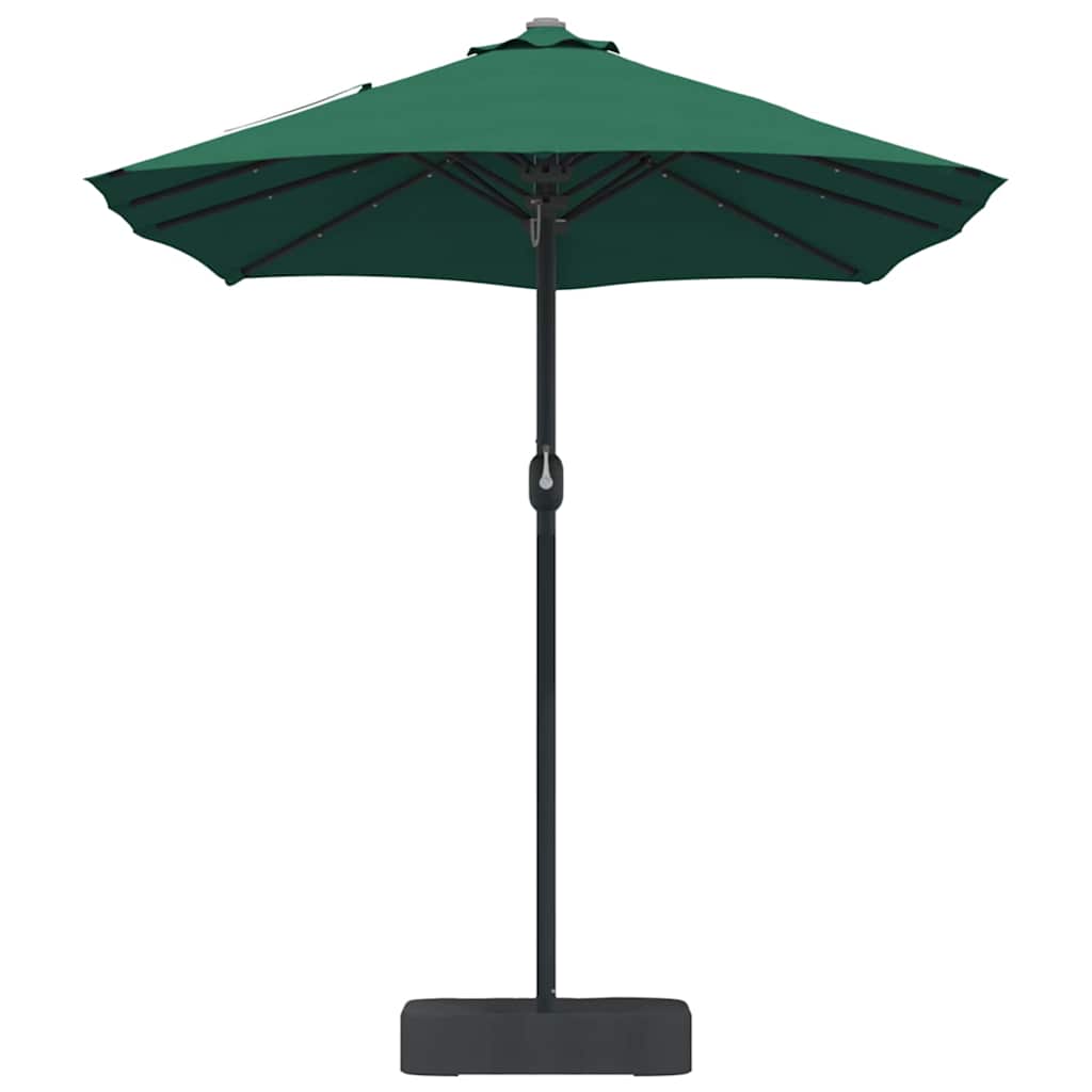Gartenparasol Grün 385 x 209 x 244 cm Stoff