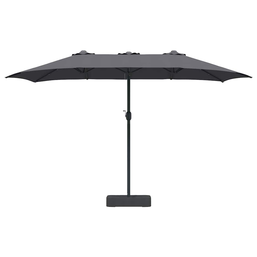 Gartenparasol Anthrazit 385 x 209 x 244 cm Stoff