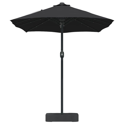 Gartenparasol Schwarz 385 x 209 x 244 cm Stoff