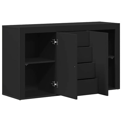Sideboard mit Schubladen Schwarz 120 x 36 x 69 cm Holzwerkstoff