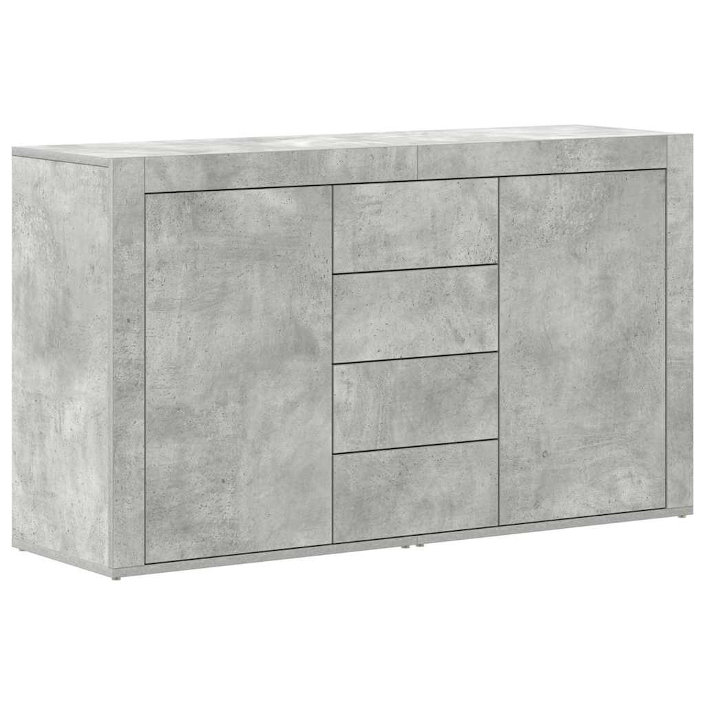 Sideboard Betongrau 120 x 36 x 69 cm Holzwerkstoff