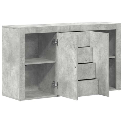 Sideboard Betongrau 120 x 36 x 69 cm Holzwerkstoff