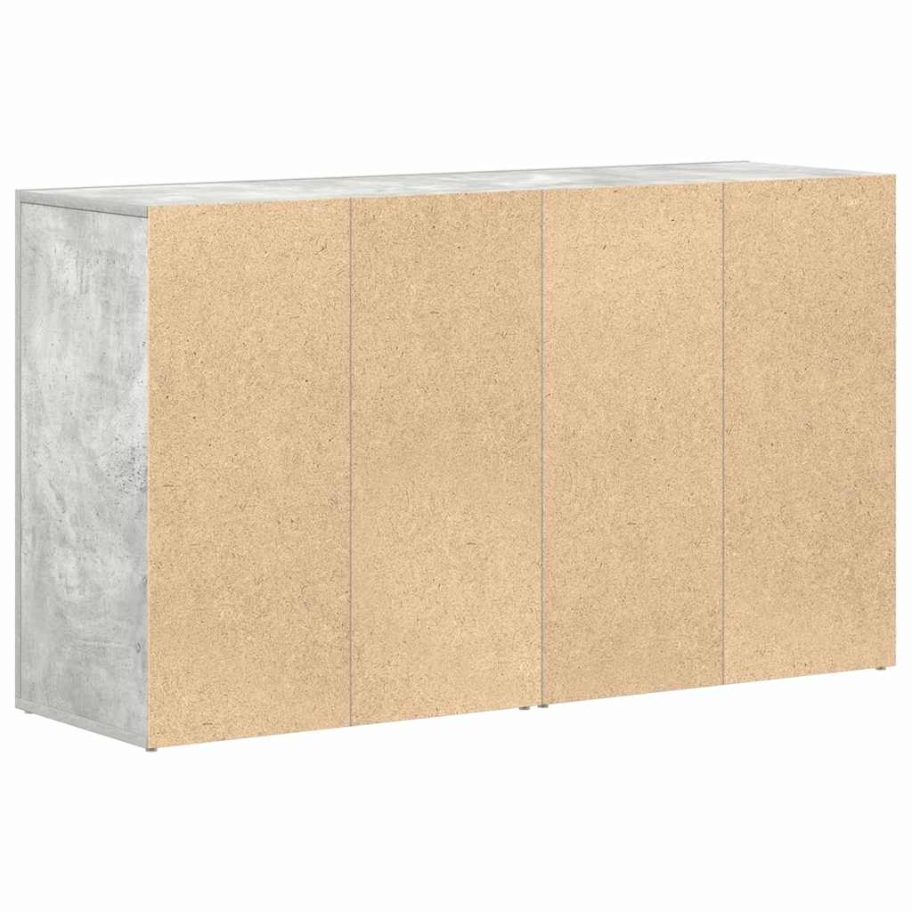 Sideboard Betongrau 120 x 36 x 69 cm Holzwerkstoff