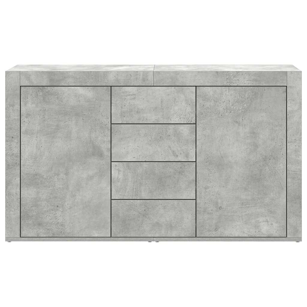 Sideboard Betongrau 120 x 36 x 69 cm Holzwerkstoff