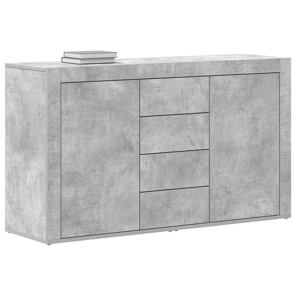 Sideboard Betongrau 120 x 36 x 69 cm Holzwerkstoff