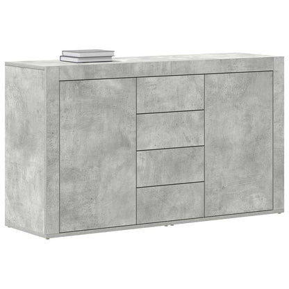 Sideboard Betongrau 120 x 36 x 69 cm Holzwerkstoff