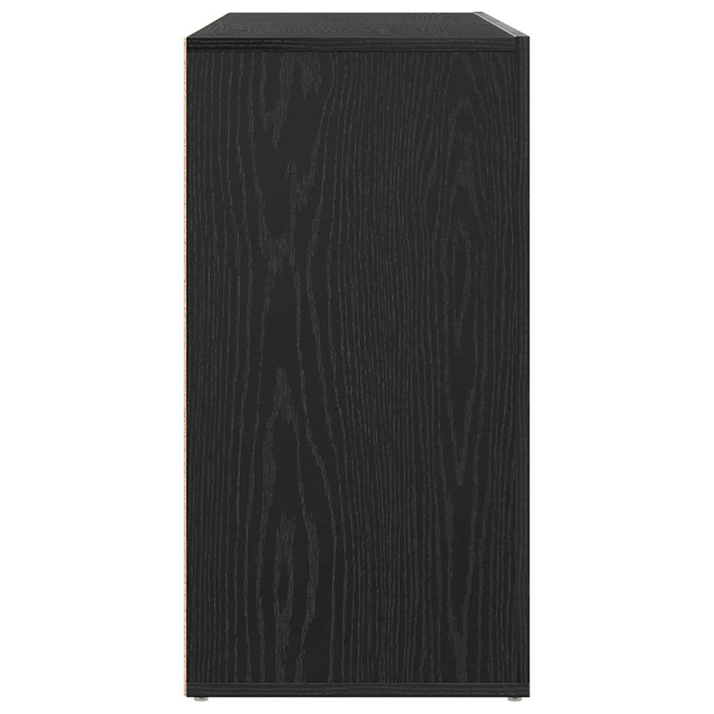 Sideboard Schwarz Eichen-Optik 120 x 36 x 69 cm Holzwerkstoff