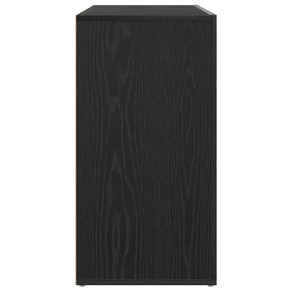 Sideboard Schwarz Eichen-Optik 120 x 36 x 69 cm Holzwerkstoff