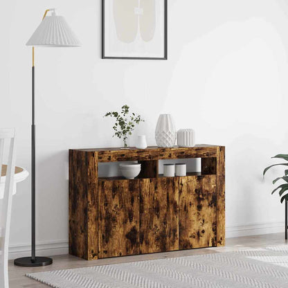 Sideboard Räuchereiche 116 x 30 x 75 cm Holzwerkstoff