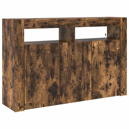 Sideboard Räuchereiche 116 x 30 x 75 cm Holzwerkstoff