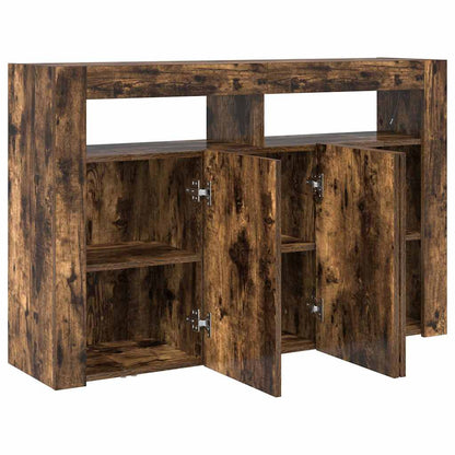 Sideboard Räuchereiche 116 x 30 x 75 cm Holzwerkstoff