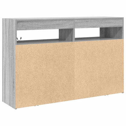 Sideboard Grau Sonoma 116 x 30 x 75 cm Holzwerkstoff
